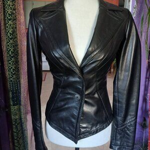 Danier Leather Blazer Jacket Y2k